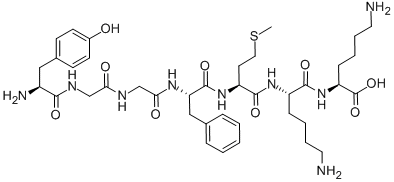 CAS 登录号:80237-40-7, H-酪氨酰-甘氨酰-甘氨酰-苯丙氨酰-蛋氨酰-赖氨酰-赖氨酸