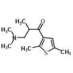 CAS#: 802563-20-8, 3-(Dimethylamino)-1-(2,5-dimethyl-3-thienyl)-2-methyl-1-propanone