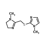 CAS#: 802615-48-1, 1-Methyl-2-{[(1-methyl-4,5-dihydro-1H-imidazol-2-yl)methyl]sulfanyl}-1H-imidazole