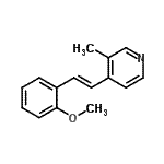 CAS#: 802619-64-3, 4-[(E)-2-(2-Methoxyphenyl)vinyl]-3-methylpyridine