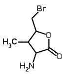 CAS 登录号：802845-51-8， 3-氨基-5-(溴甲基)-4-甲基二氢-2(3H)-呋喃酮
