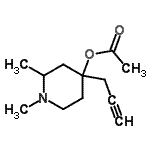 CAS#: 802853-11-8, 1,2-Dimethyl-4-(2-propyn-1-yl)-4-piperidinyl acetate