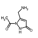 CAS#: 802899-81-6, 1-Acetyl-5-(aminomethyl)-1,2-dihydro-3H-pyrazol-3-one