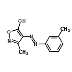 CAS#: 803639-77-2, 3-Methyl-4-[(E)-(3-methylphenyl)diazenyl]-1,2-oxazol-5-ol