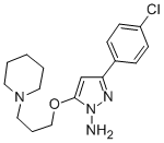 CAS#: 80370-48-5, 3-(4-Chlorophenyl)-5-(3-(1-Piperidinyl)Propoxy)-1H-Pyrazol-1-Amine