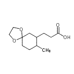 CAS#: 804440-23-1, 3-(8-Methyl-1,4-dioxaspiro[4.5]dec-7-yl)propanoic acid