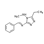 CAS#: 804440-26-4, 3-[(E)-Benzylideneamino]-5-ethyl-N-methyl-4H-1,2,4-triazol-4-amine