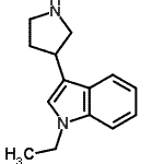 CAS 登录号：804443-56-9， 1-乙基-3-(3-吡咯烷基)-1H-吲哚