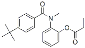 CAS#: 80495-81-4, 4-(1,1-Dimethylethyl)-N-Methyl-N-(2-(1-Oxopropoxy)Phenyl)-Benzamide