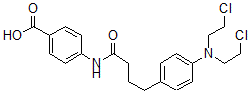 CAS#: 80497-41-2, 4-[4-[4-[Bis(2-chloroethyl)amino]phenyl]butanoylamino]benzoic acid