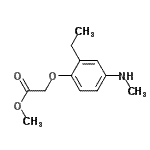 CAS 登录号：805238-07-7， 甲基[2-乙基-4-(甲基氨基)苯氧基]乙酸酯