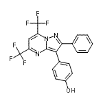 CAS#: 805239-56-9, 4-[2-Phenyl-5,7-bis(trifluoromethyl)pyrazolo[1,5-a]pyrimidin-3-yl]phenol