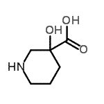 CAS#: 80546-90-3, 3-Hydroxy-3-piperidinecarboxylic acid