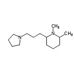 CAS#: 805957-73-7, 1,2-Dimethyl-6-[3-(1-pyrrolidinyl)propyl]piperidine