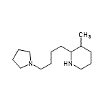 CAS#: 805976-86-7, 3-Methyl-2-[4-(1-pyrrolidinyl)butyl]piperidine