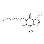 CAS#: 8060-62-6, 1-Hexyl-3,7-dimethyl-3,7-dihydro-1H-purine-2,6-dione