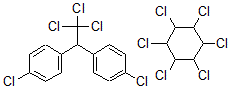 CAS 登录号：8064-48-0， 1-氯-4-[2,2,2-三氯-1-(4-氯苯基)乙基]苯与 1,2,3,4,5 ,6-六氯环己烷混合物