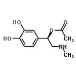 CAS#: 806641-73-6, (1R)-1-(3,4-Dihydroxyphenyl)-2-(methylamino)ethyl acetate