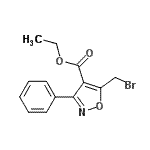 CAS#: 80728-13-8, Ethyl 5-(bromomethyl)-3-phenyl-1,2-oxazole-4-carboxylate