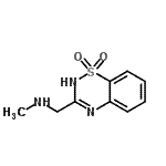 CAS#: 807283-74-5, 1-(1,1-Dioxido-2H-1,2,4-benzothiadiazin-3-yl)-N-methylmethanamine
