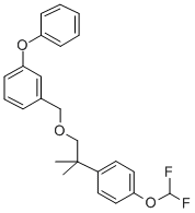 CAS#: 80843-70-5, 3-Phenoxybenzyl 2-(4-Difluoromethoxyphenyl)-2-Methylpropyl Ether