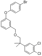CAS 登录号：80843-73-8， 1-(4-溴苯氧基)-3-((2-(3,4-二氯苯基)-2-甲基丙氧基)甲基)苯