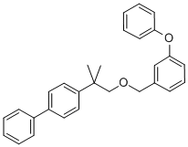 CAS 登录号:80844-20-8, 4-(1,1-二甲基-2-((3-苯氧基苯基)甲氧基)乙基)-1,1'-联苯