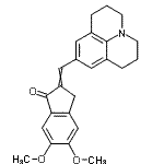 CAS#: 80867-05-6, 5,6-Dimethoxy-2-(2,3,6,7-tetrahydro-1H,5H-pyrido[3,2,1-ij]quinolin-9-ylmethylene)-1-indanone