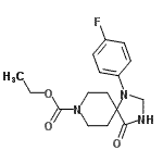 CAS 登录号：80912-42-1， 乙基1-(4-氟苯基)-4-氧代-1,3,8-三氮杂螺[4.5]癸烷-8-羧酸酯