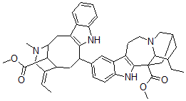 CAS#: 80981-94-8, 12-((3alpha)-17-Methoxy-17-Oxovobasan-3- Yl)-Ibogamine-18-Carboxylic Acid Methyl Ester