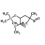 CAS#: 80998-48-7, Methyl 4-methyl-4-nitroso-2-[(trimethylsilyl)oxy]pentanoate