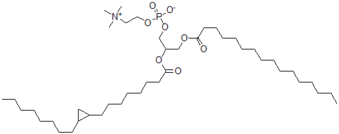 CAS 登录号：81004-53-7， [3-棕榈酰氧基-2-[8-(2-辛基环丙基)辛酰氧基]丙基] 2-三甲基铵基乙基磷酸酯