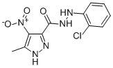 CAS#: 81016-51-5, 1H-Pyrazole-3-Carboxylic Acid, 5-Methyl-4-Nitro-, 2-(2-Chlorophenyl)Hydrazide