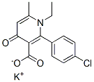 CAS#: 81052-29-1, Potassium 2-(4-Chlorophenyl)-1-Ethyl-6-Methyl-4-Oxo-Pyridine-3-Carboxylate