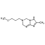 CAS#: 810630-23-0, 6-(3-Methoxypropyl)-2-methyl-1,5,6,7-tetrahydro[1,2,4]triazolo[1,5-a][1,3,5]triazine