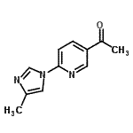 CAS 登录号：810662-41-0， 1-[6-(4-甲基-1H-咪唑-1-基)-3-吡啶基]乙酮