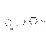 CAS#: 810676-24-5, 1-[3-(4-Methylphenoxy)-1-propyn-1-yl]cyclopentanol