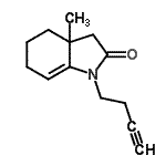 CAS#: 810681-62-0, 1-(3-Butyn-1-yl)-3a-methyl-1,3,3a,4,5,6-hexahydro-2H-indol-2-one