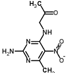 CAS 登录号：811439-86-8， 1-[(2-氨基-6-甲基-5-硝基-4-嘧啶基)氨基]丙酮