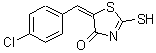 CAS#: 81154-18-9, (5E)-5-(4-Chlorobenzylidene)-2-sulfanyl-1,3-thiazol-4(5H)-one
