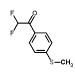 CAS 登录号：81170-29-8， 2,2-二氟-1-[4-(甲硫基)苯基]乙酮