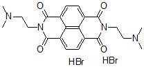 CAS 登录号:81254-00-4, 2,7-二(2-(二甲基氨基)乙基)苯并(lmn)(3,8)菲咯啉-1,3,6,8(2H,7H)-四酮二氢溴酸盐