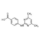 CAS#: 81261-97-4, 4-[(4,6-Dimethyl-2-pyrimidinyl)amino]benzoic acid