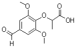CAS 登录号：812642-68-5， 2-(4-甲酰基-2,6-二甲氧基苯氧基)丙酸