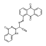 CAS#: 81286-11-5, [(9,10-Dioxo-9,10-dihydro-1-anthracenyl)diazenyl](4-oxo-1,4-dihydro-2-quinazolinyl)acetonitrile