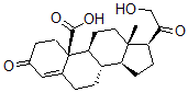 CAS#: 81309-33-3, 21-Hydroxy-3,20-dioxopregn-4-en-19-oic acid