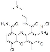 CAS#: 81325-75-9, 2-Amino-6-Chloro-N1-(3-(Dimethylamino)Propyl)-4-Methyl-3-Oxo-3H-Phenoxazine-1,9-Dicarboxamide Monohydrochloride
