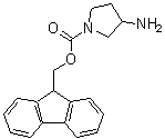 CAS#: 813412-37-2, 9H-Fluoren-9-ylmethyl 3-amino-1-pyrrolidinecarboxylate
