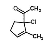 CAS 登录号：81454-83-3， 1-(1-氯-2-甲基-2-环戊烯-1-基)乙酮