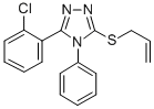CAS 登录号：81518-31-2， 3-(2-氯苯基)-4-苯基-5-(2-丙烯基硫代)-4H-1,2,4-三唑